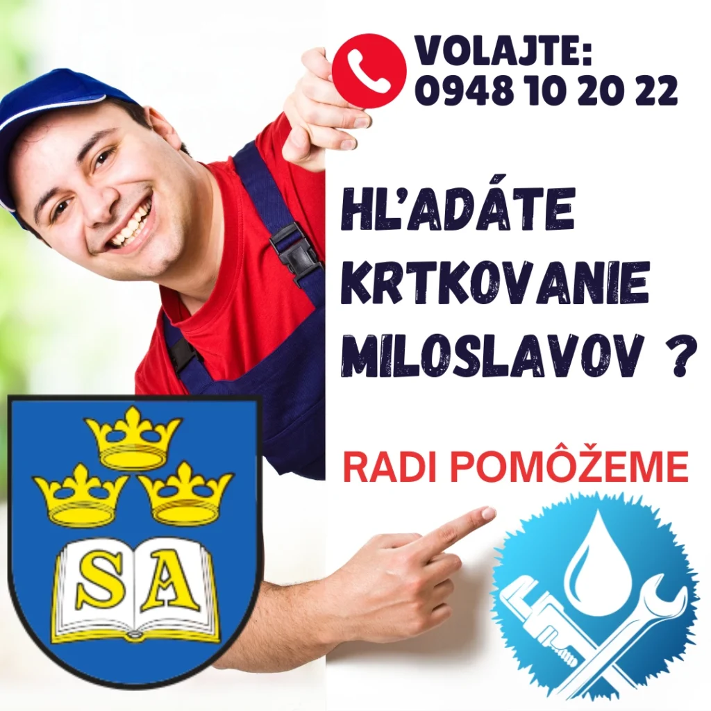 krtkovanie Miloslavov čistenie potrubia a odtoku